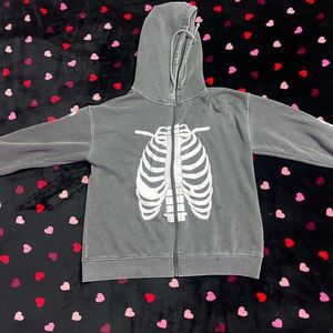 forever 21 skeleton jacket